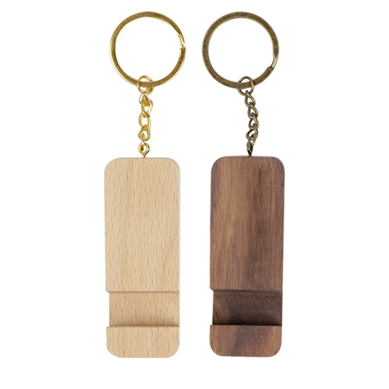 Wholesale Cheap Printing Logo Custom Wooden Keychain For Promotion Gifts Blank Car Number Custom