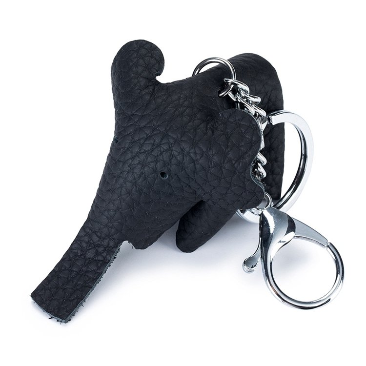 Wholesale Cute Leather elephant keychain Creative Animal car key ring pendant manufacturer key chain