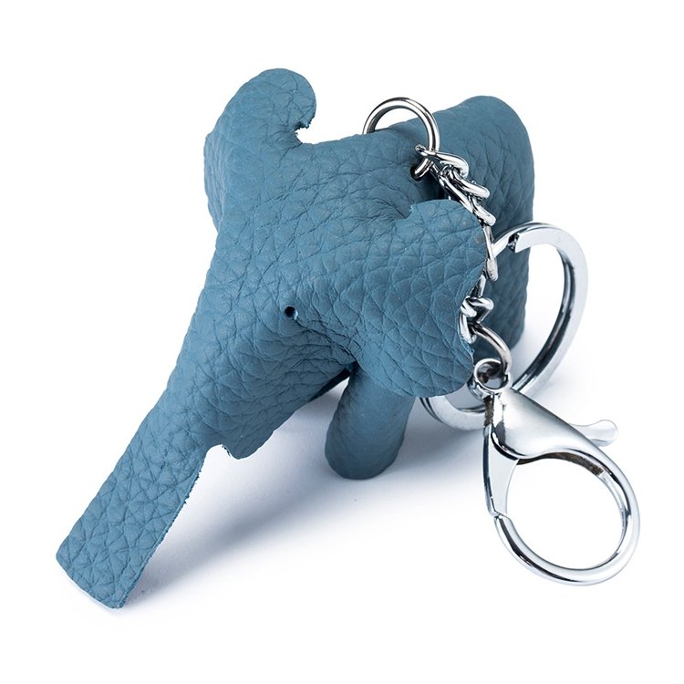 Wholesale Cute Leather elephant keychain Creative Animal car key ring pendant manufacturer key chain