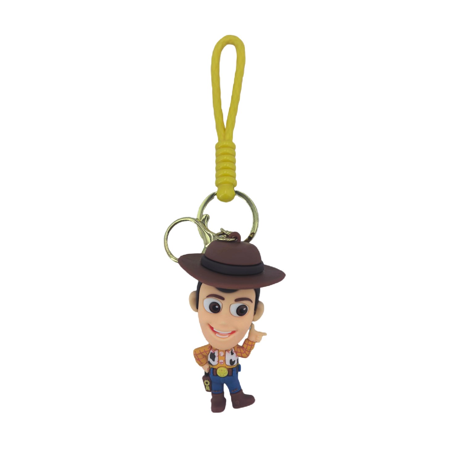 Hot Sell America Anime Keychain silicone Keychain 3D PVC Bag Doll Pendant Woody Keychains Anti-Lost Car Key Bag Accessories