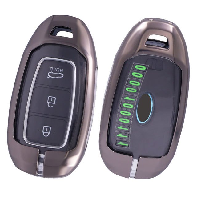 Sonata remote metal car key case cover Hyundai series car key case shell car key accessories