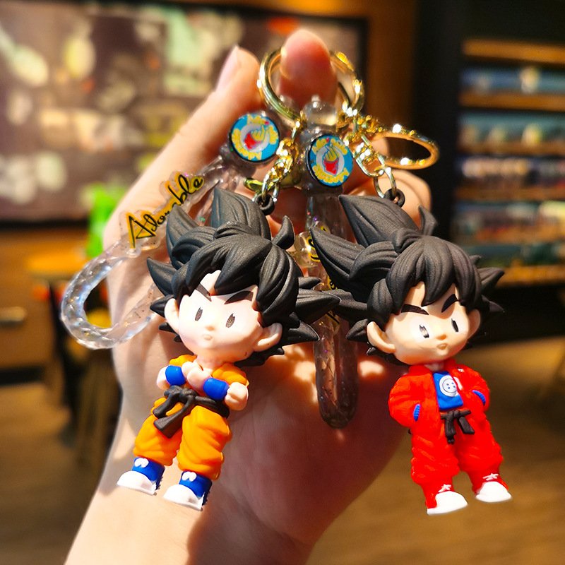 Woven Monkey King Cartoon Animation Doll Dragon Ball Keychain Car Pendant Keychain Gift