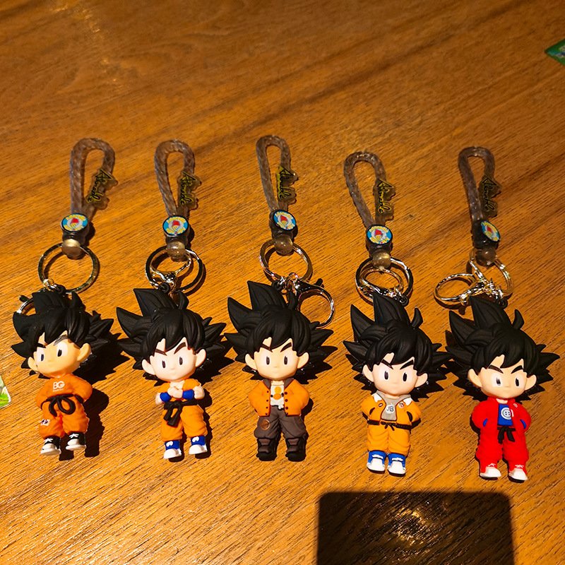 Woven Monkey King Cartoon Animation Doll Dragon Ball Keychain Car Pendant Keychain Gift