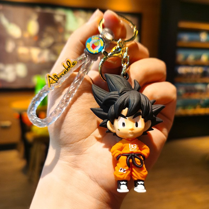 Woven Monkey King Cartoon Animation Doll Dragon Ball Keychain Car Pendant Keychain Gift