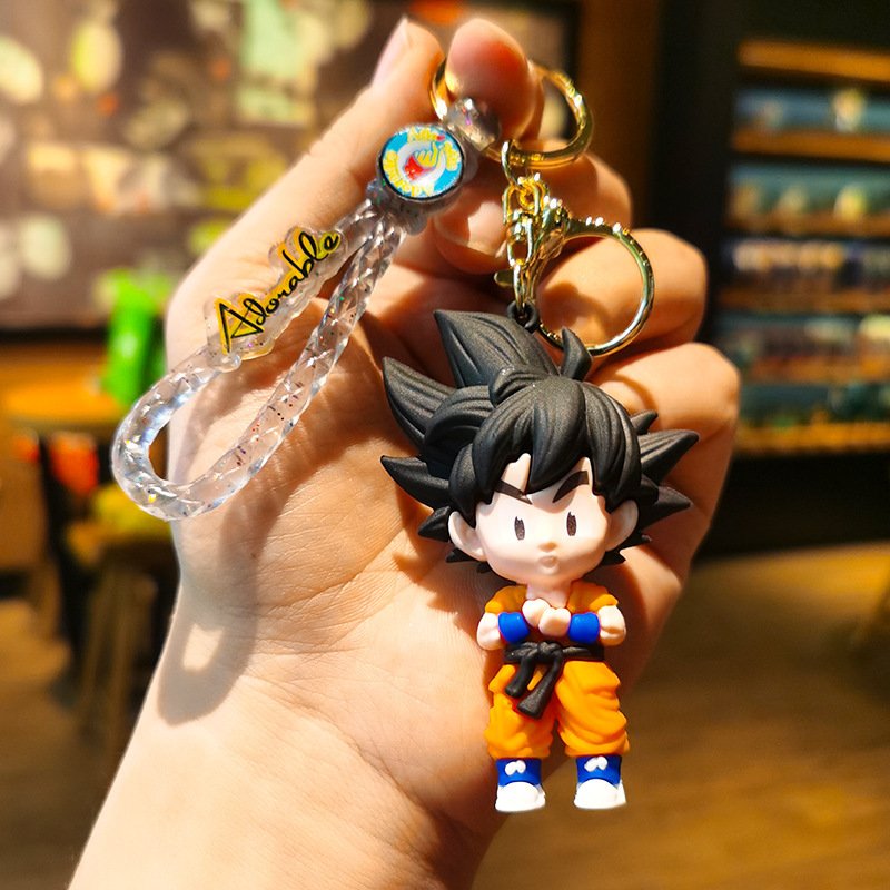 Woven Monkey King Cartoon Animation Doll Dragon Ball Keychain Car Pendant Keychain Gift