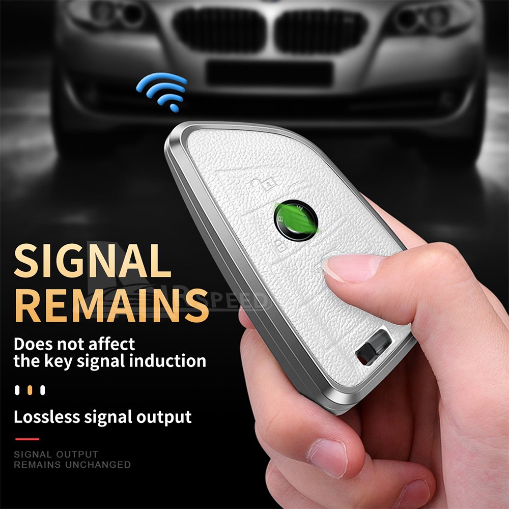 Customised Colours Smart Key Case for BMW X3 X5 E60 E90 G30 New Design Alloy Leather Car Key Cover Accessories Protection