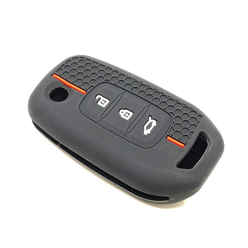 Silicone Cover Protector Case Holder Skin Jacket Compatible with RENAULT 4 Button Smart Remote Key Fob