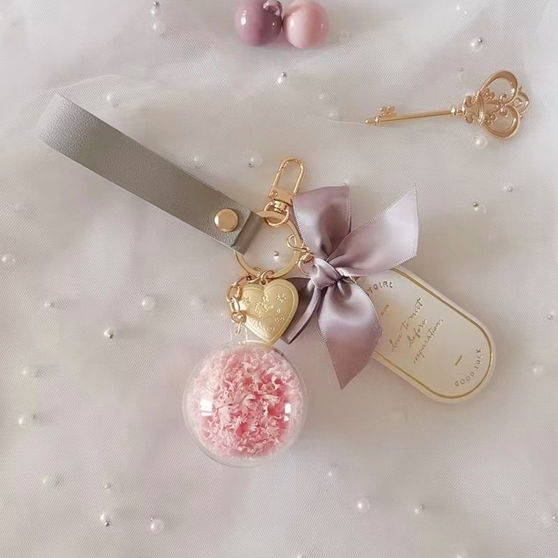 Creative design hot sell save rose gift eternal cute car keychain