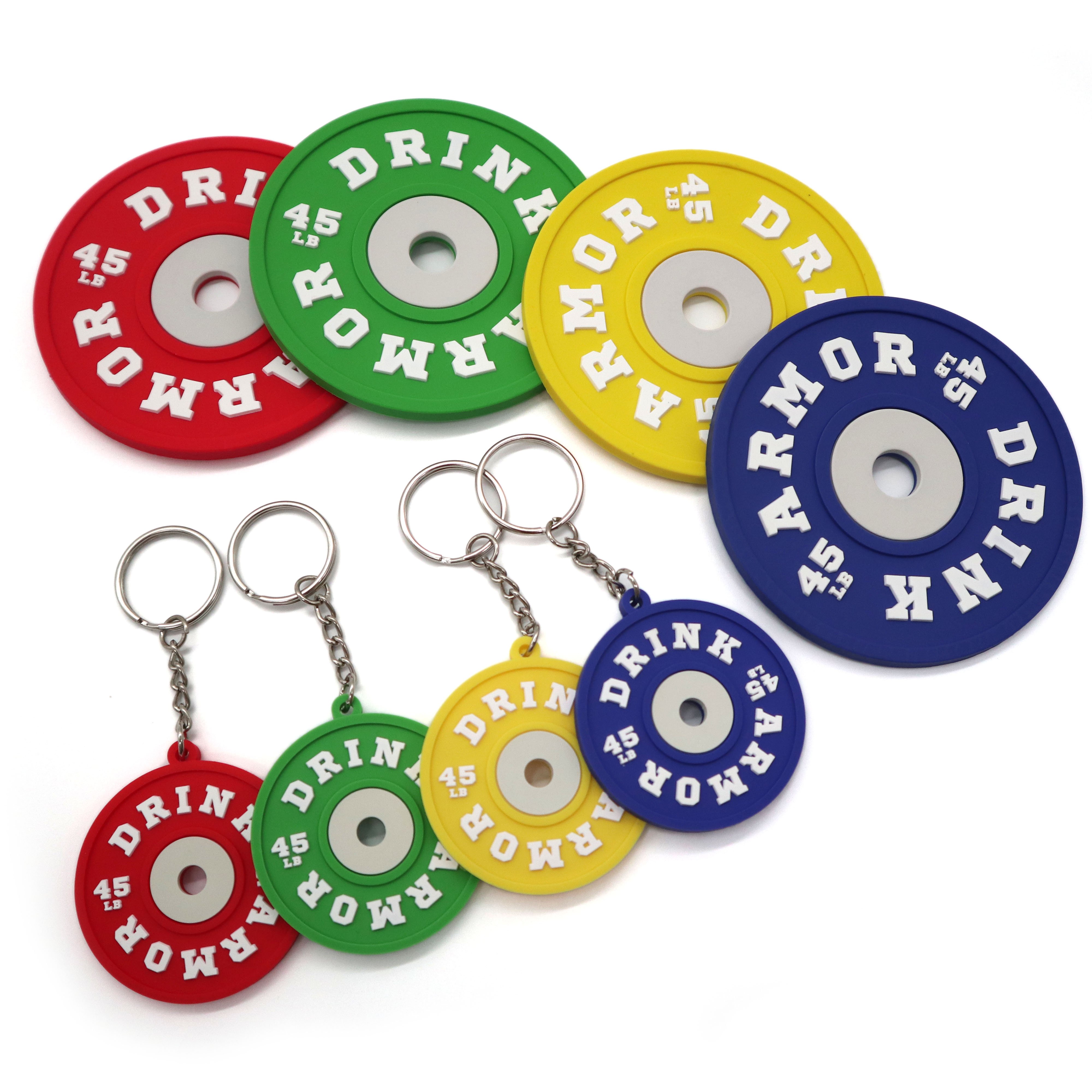 Plastic Barbell Plates Laveros Silicona 3d Dumbbell Weight Plate Rubber Cover Keychain 45 Lb Plate Key Chain