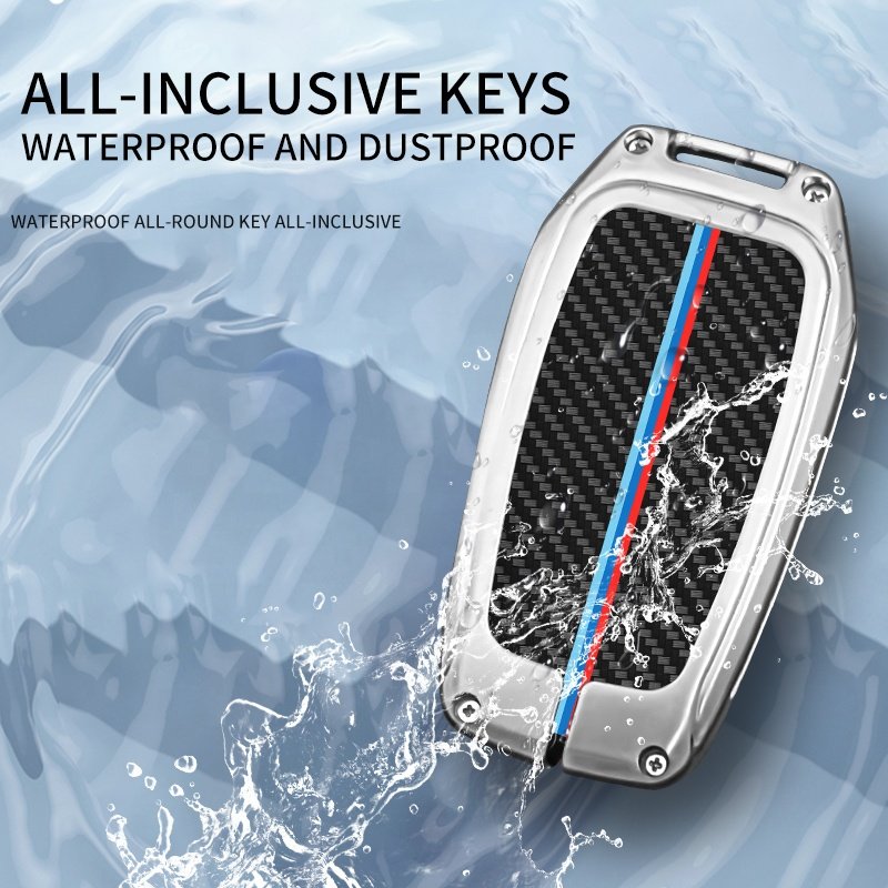 Car Zinc Alloy Key case For toyota Zinc Alloy Leather Remote Car Key Case Cover Quality Wholesale Car Cover Key
