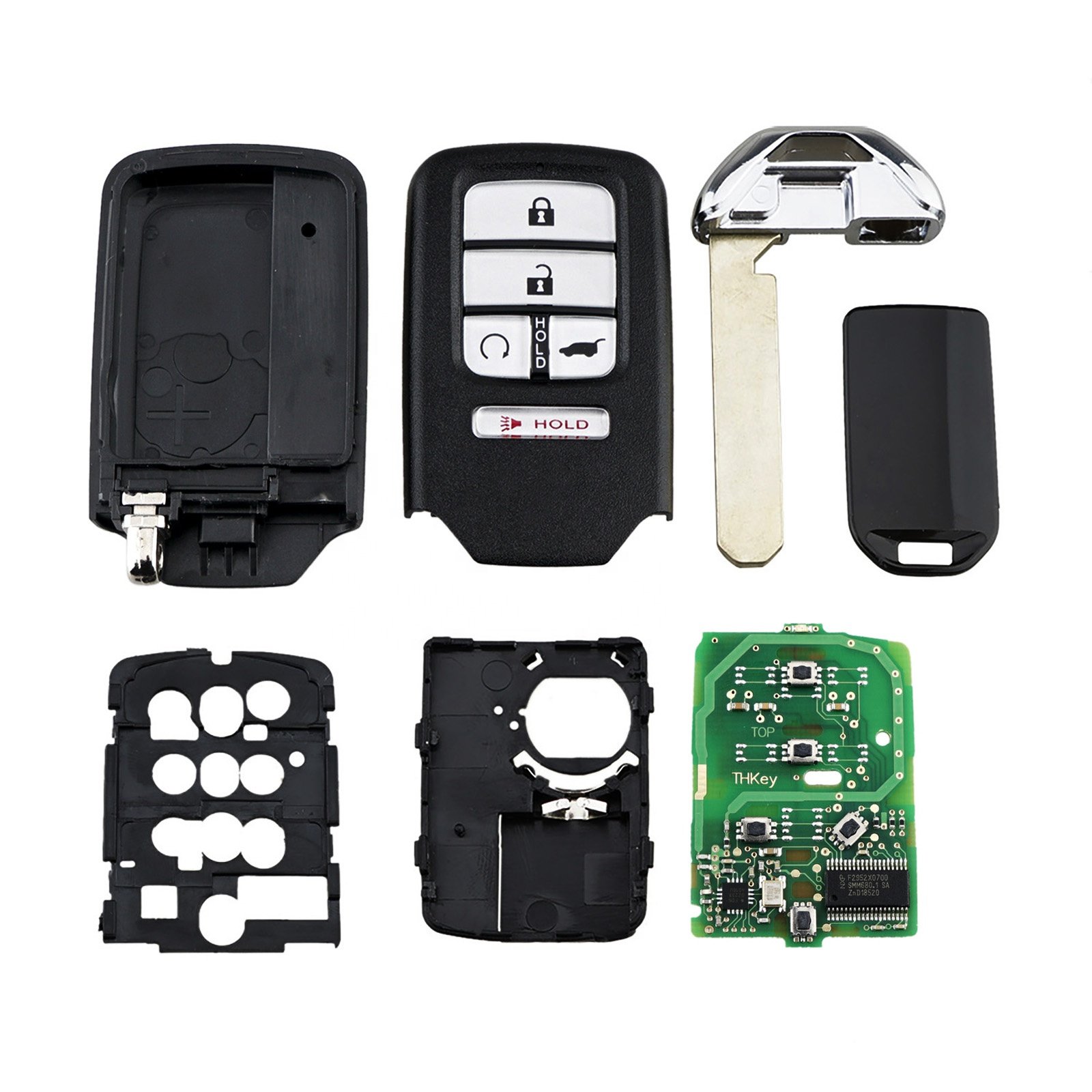 Wholesale OEM 5 Buttons Car Key Fob Remote For 2017 2018 2019 2020 Honda CR-V EX-L, Touring Pilot EX-L, Elite KR5V2X V44 433MHz