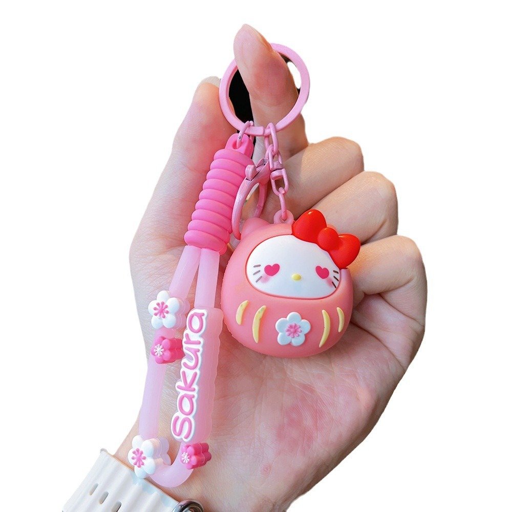 Cartoon Sakura KT Cat Keychain Pendant Creative Doll Bag Accessories Car Hanging Accessories Couple Small Gifts Wholesale