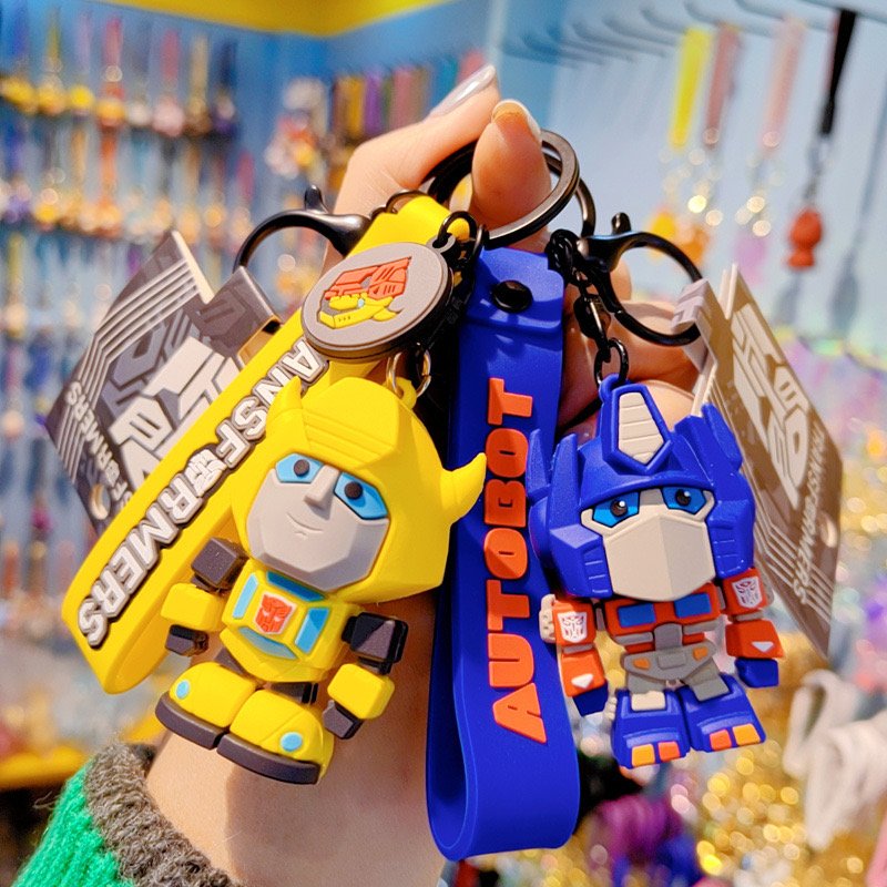 Factory direct sales genuine Trans formers car keychain backpack pendant Optimus Prime doll accessories small gifts wholesale