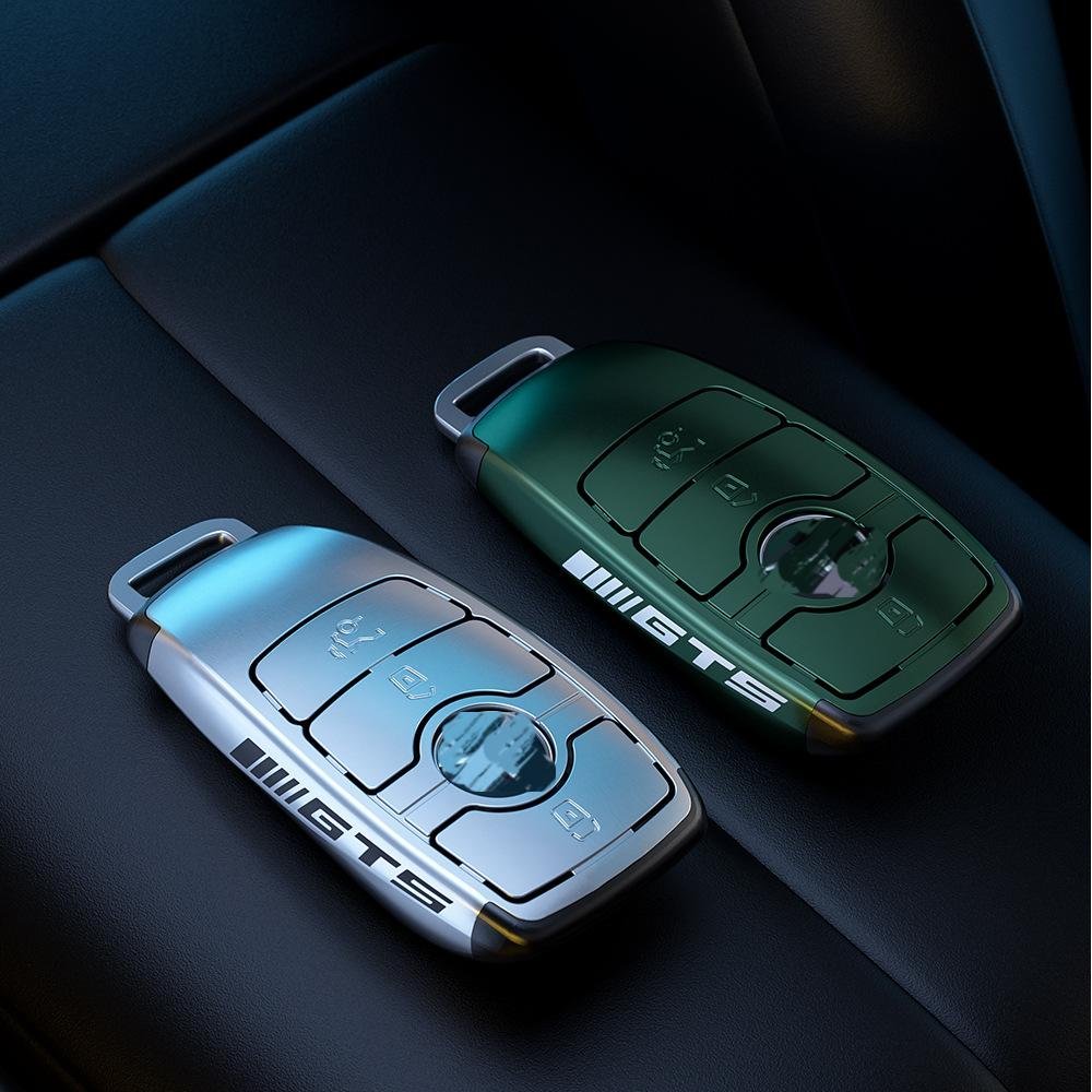 New Fashion Car Key case For Mercedes Benz GLC C E S Class Remote control Zinc Alloy Key Ring Case Cover