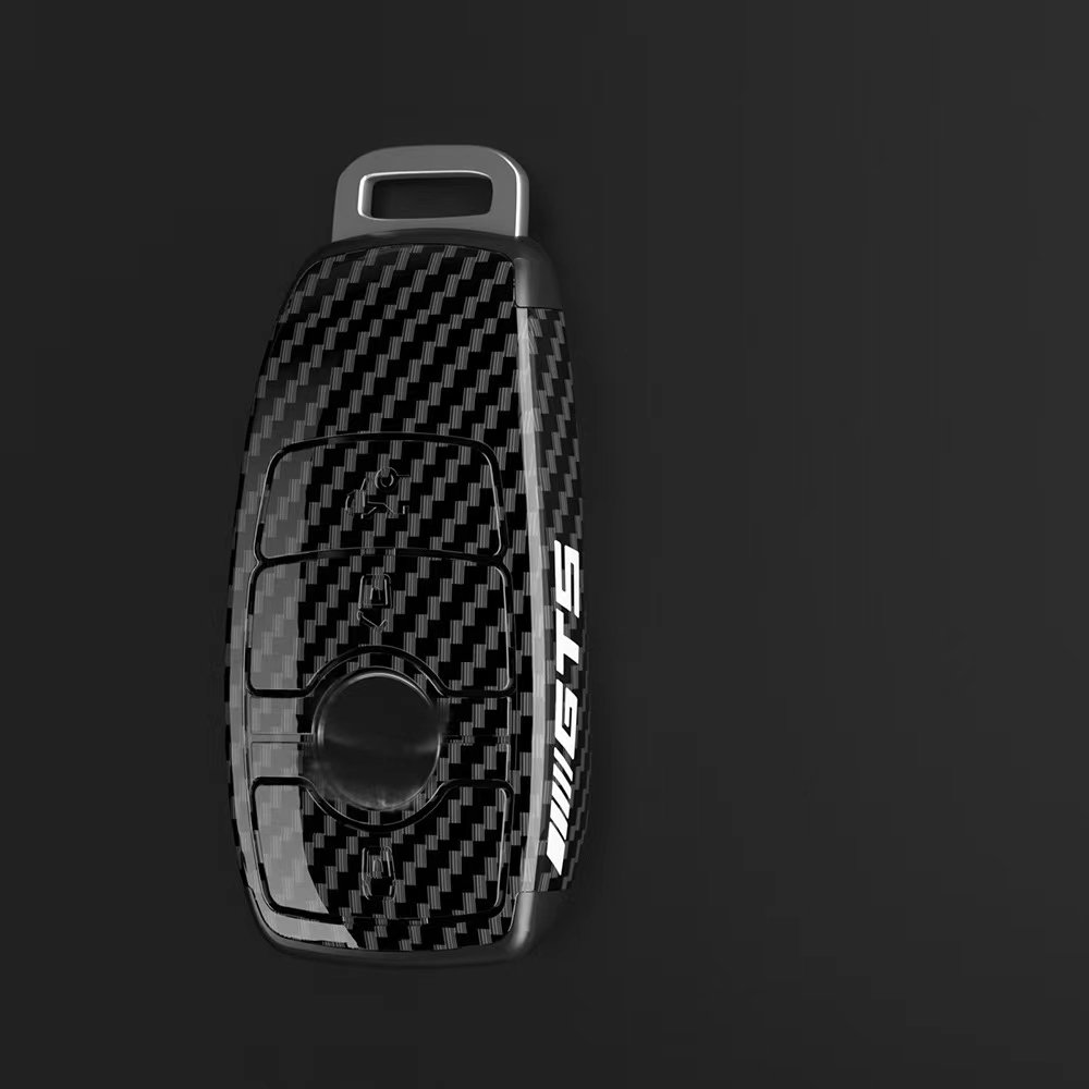 Top sale zinc alloy smart control car key cover 4 button with belt keychain car key case for Mercedes Benz Class A/C/E