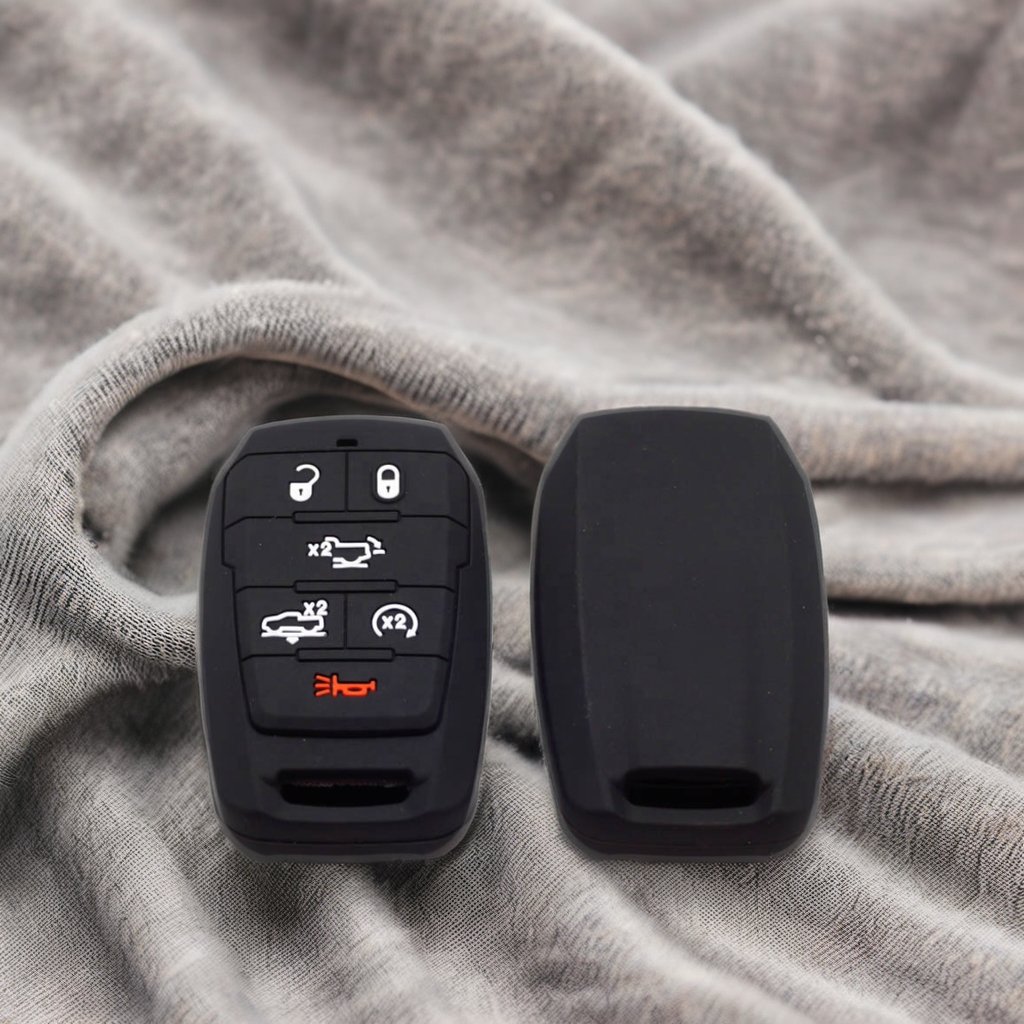 Silicone Car Key Case For Dodge Dart Key Cover For JEEP Grand Cherokee JCUV Journey Chrysler 300C Fiat Remote Shell