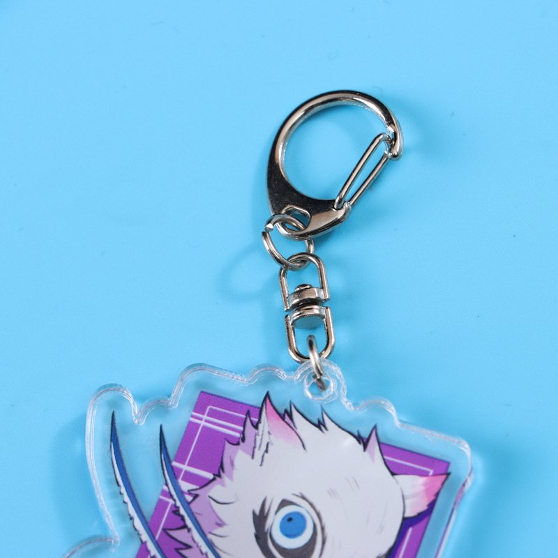 Anime Cartoon Character Keyring Student Schoolbag Accessories Pendant Acrylic Keychain Gift Custom Key Chain Charm