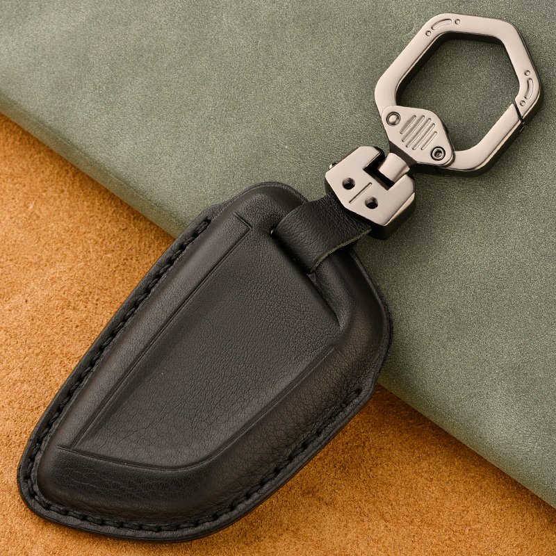 Leather Car Key Case Suitable for B MW 1 3 5 Series X1 X2 X3 X5 320li 525 530 Blade Keychain Covers Car Accessories
