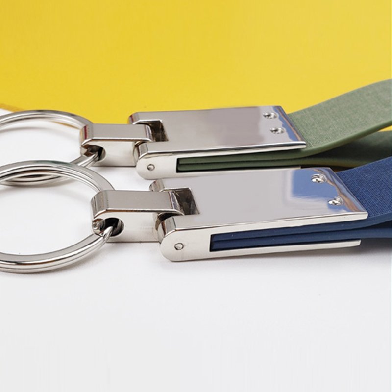 Wholesales Women Men Gift Metal Car Brands Keyring Holder Leather Keychain