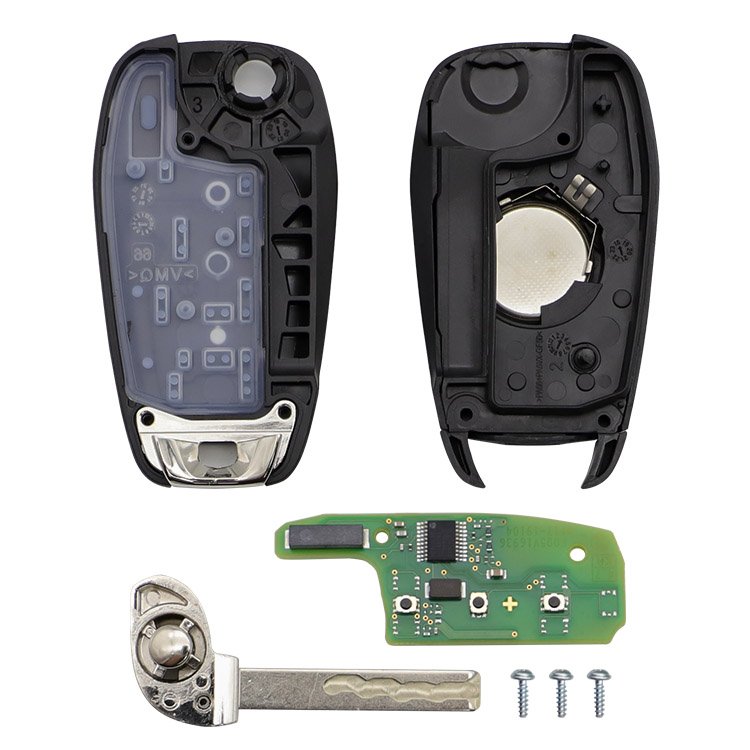 Topbest 3 Buttons 433mhz 46chip Remote Flip Key for Original C-hevrolet cruze 3 buttons flip remote key