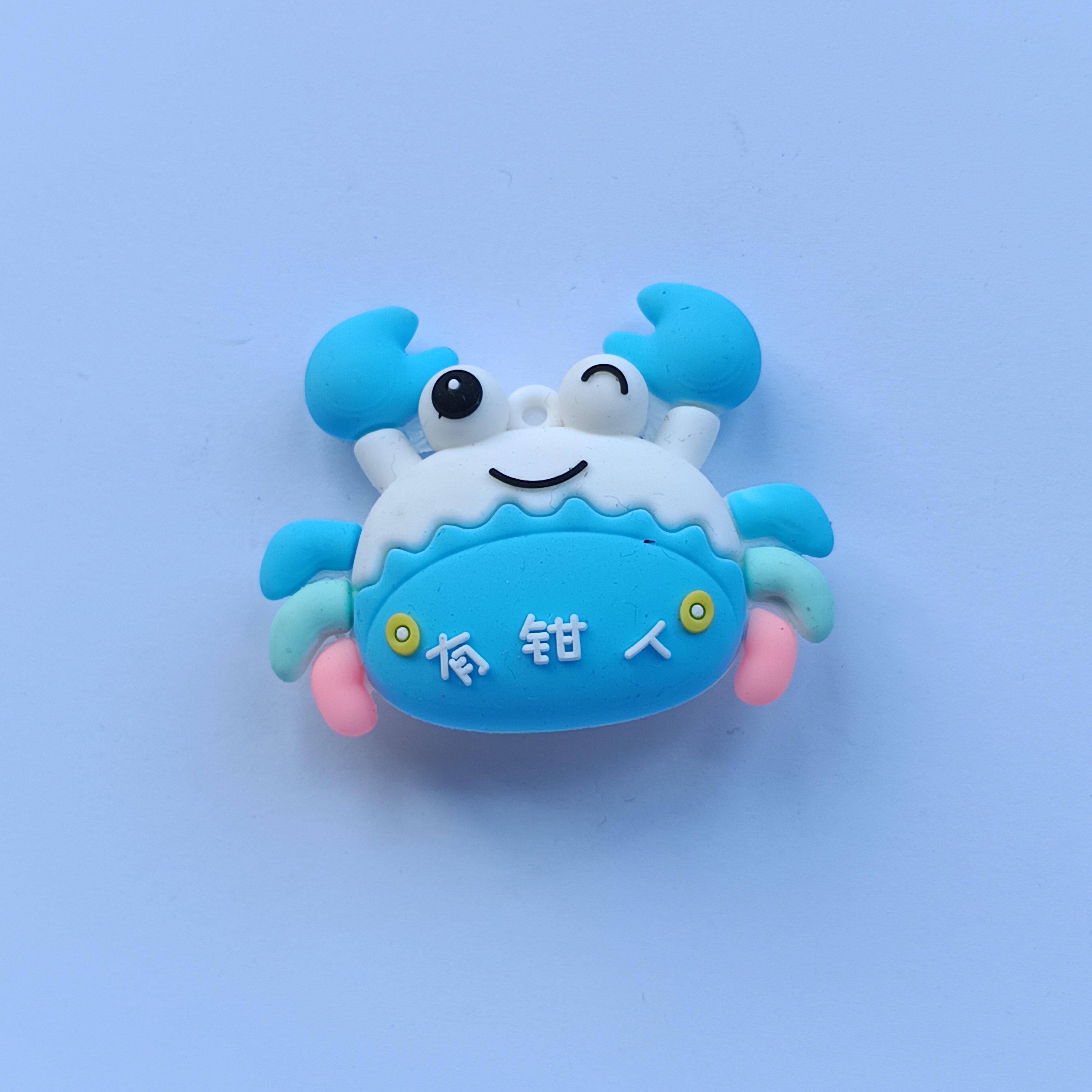 Factory Customization wholesale PVC 3D cute cartoon animal crab and penguin keychain doll key ring accessories Car Pendant