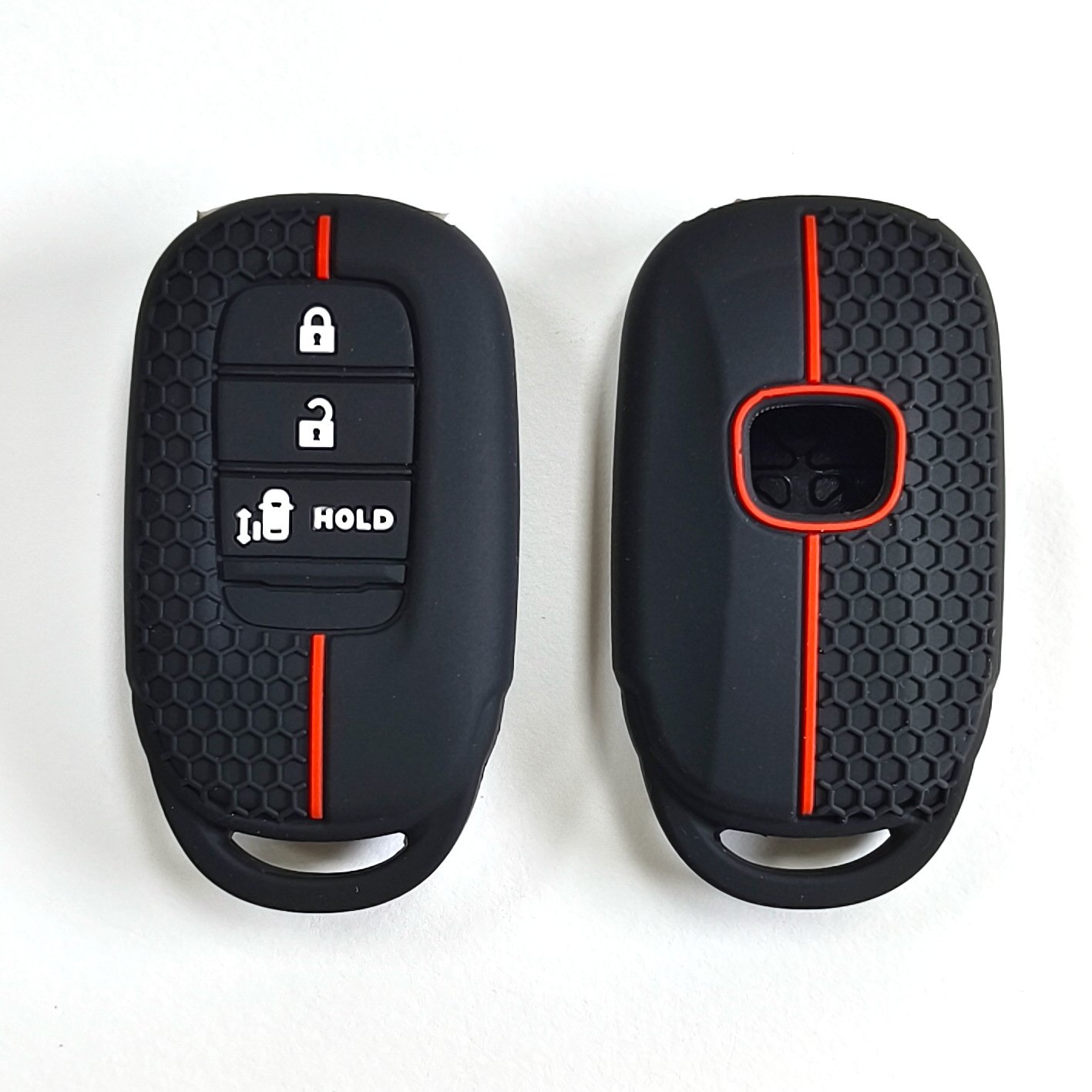 Top fashion Silicone and grid smart remote control 3 Button Car Key Fob Cover Case for Honda CIvic or Accord Breeze 2023
