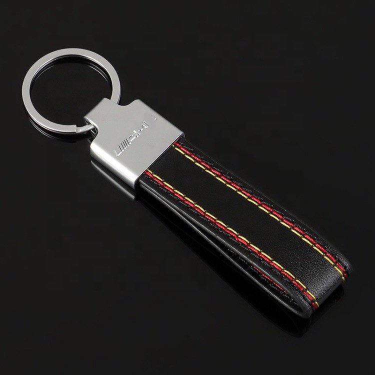 Customized Logo New Car Accessories Fashion Metal Zinc Alloy Keychain Key Holder with Customized Logo