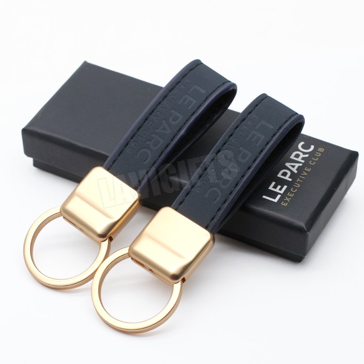 Custom Leather Key Chain Keyring Manufacturer Wholesale Bulk Handmade Car Brand Logo PU Custom Leather Keychain