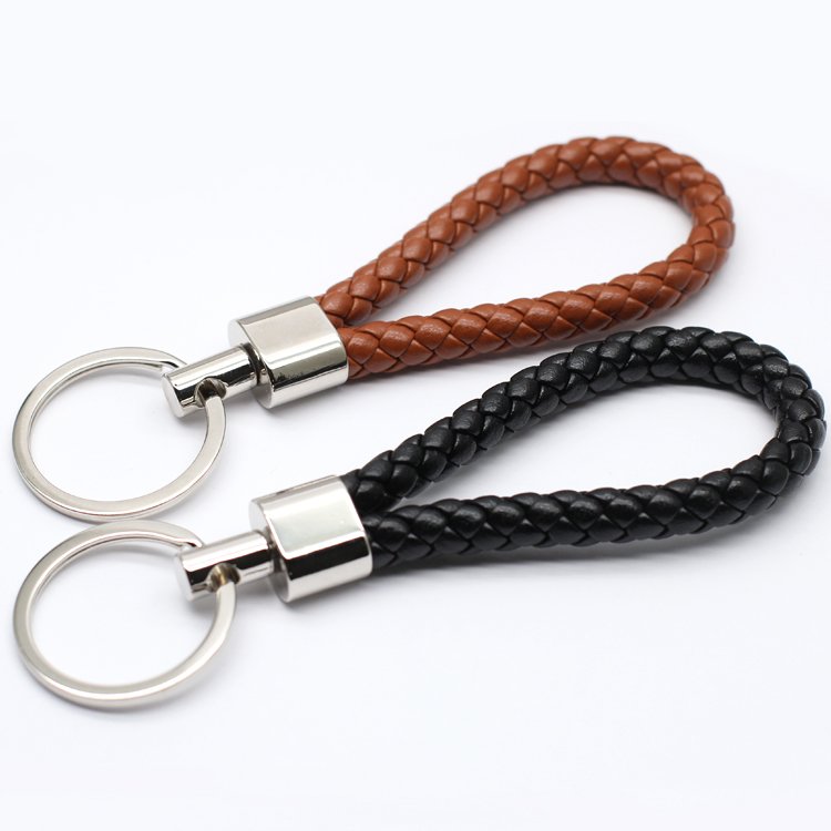 Custom Leather Key Chain Keyring Manufacturer Wholesale Bulk Handmade Car Brand Logo PU Custom Leather Keychain