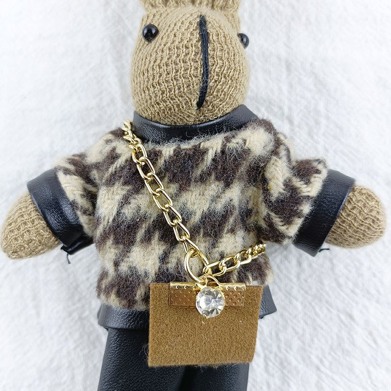 Wholesale cute fashion small rabbit plush toys Bag Car Key Chains Keyring Pendantdoll hanging ornaments bag pendant Keychain