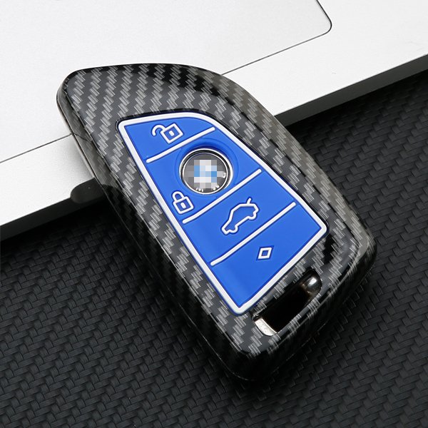latest car accessories car key cover smart key double protection for bmw f20 carbon interior car key
