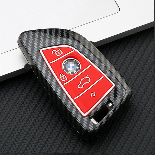 latest car accessories car key cover smart key double protection for bmw f20 carbon interior car key