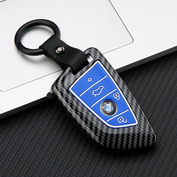 latest car accessories car key cover smart key double protection for bmw f20 carbon interior car key