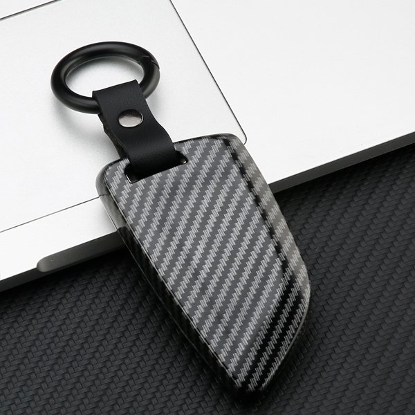 latest car accessories car key cover smart key double protection for bmw f20 carbon interior car key