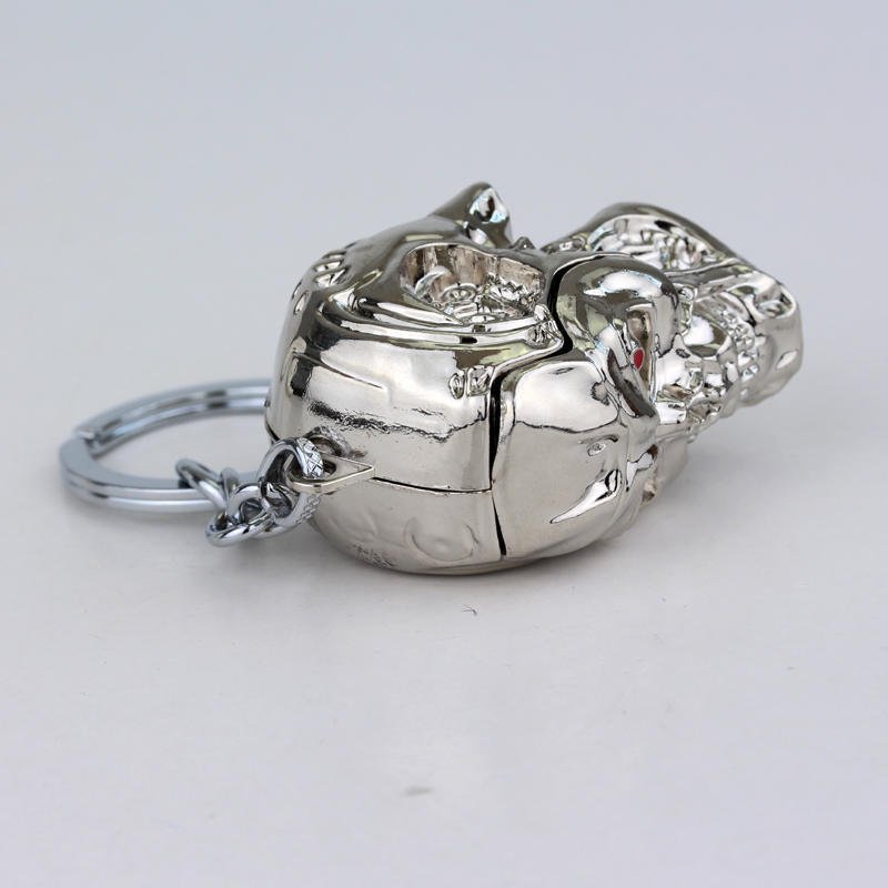 Men Women Fashion Pendant keyring Jewelry Car Key Accessories Vintage Charm Terminator Skull Head Keychain