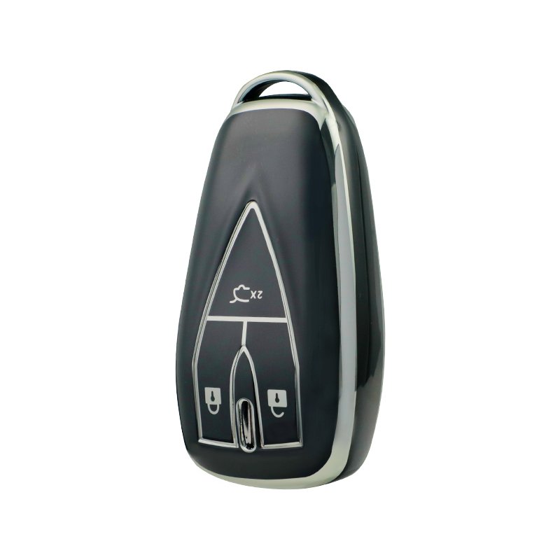 Sliver Edge TPU Car Key Case Cover ForUNI-V UNI-T UNI-K Kaicene F70 Silicone Key Accessories