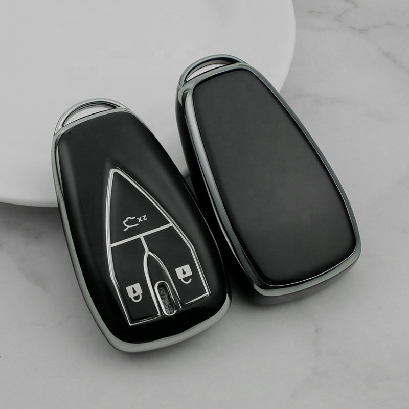 Sliver Edge TPU Car Key Case Cover ForUNI-V UNI-T UNI-K Kaicene F70 Silicone Key Accessories