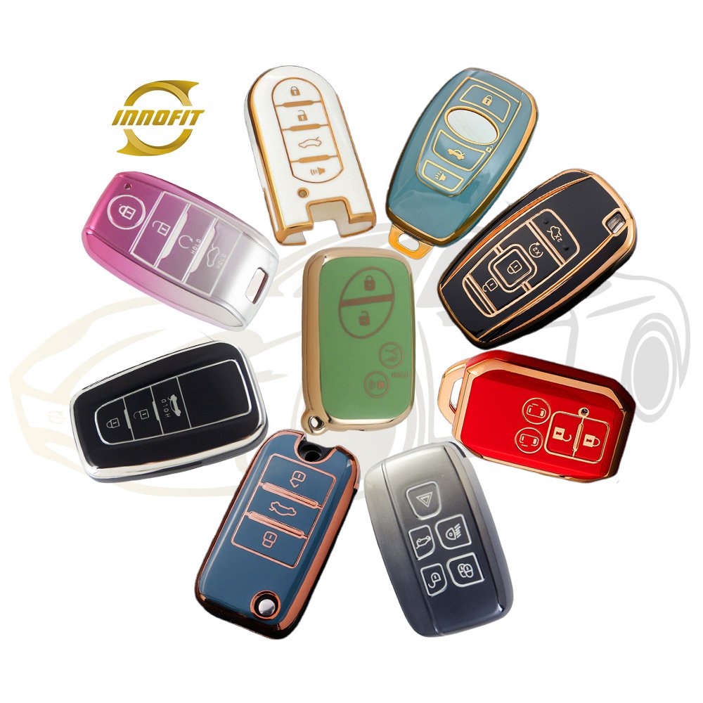 Innofit TPU Car Key Cover Fob Case For Chery Roewe MG Morris Garages Subaru Perodua LINCOLN Suzuki Auto Accessories