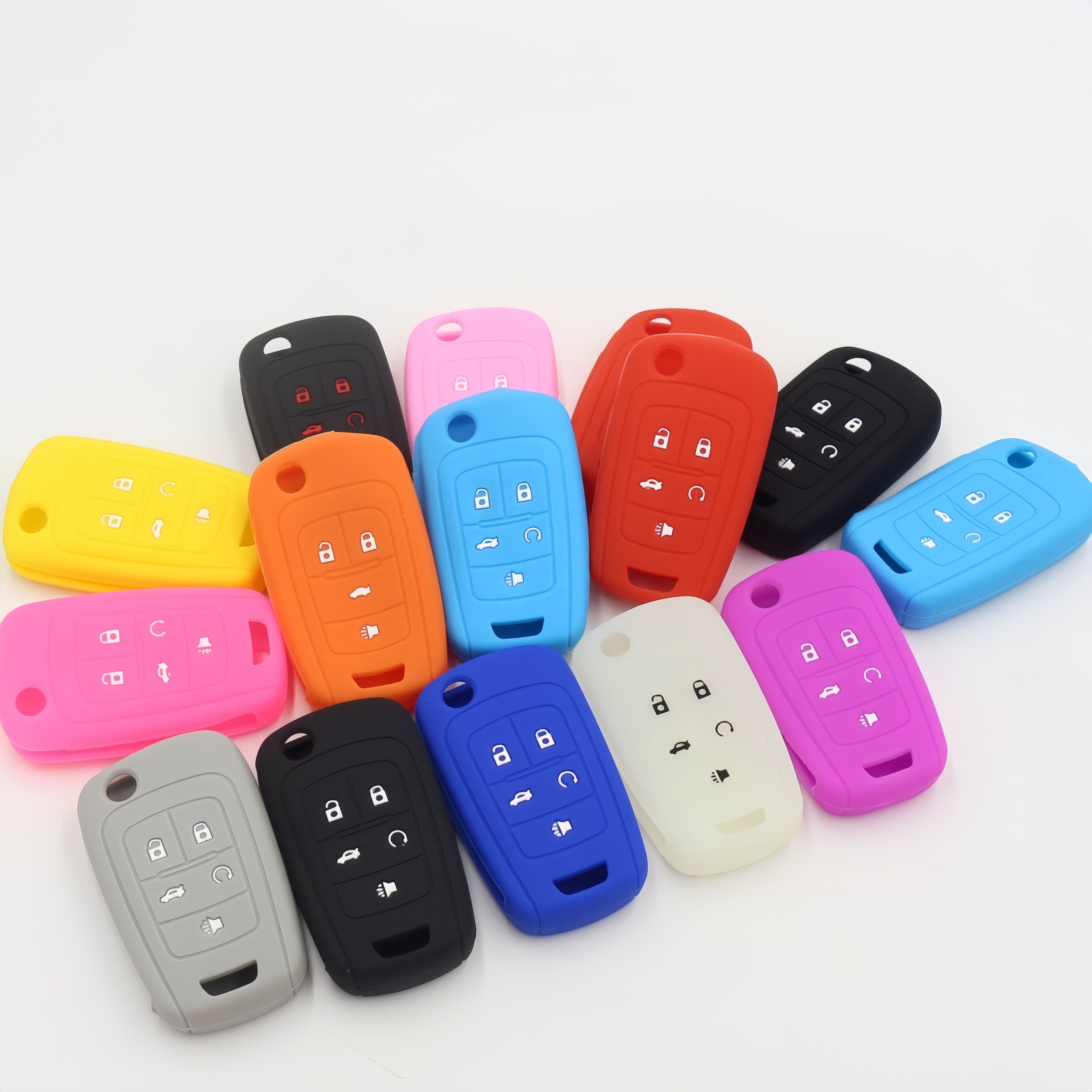 Silicone Car Key Cover For Colorful Key Fob Silicone Holder Replacement Case