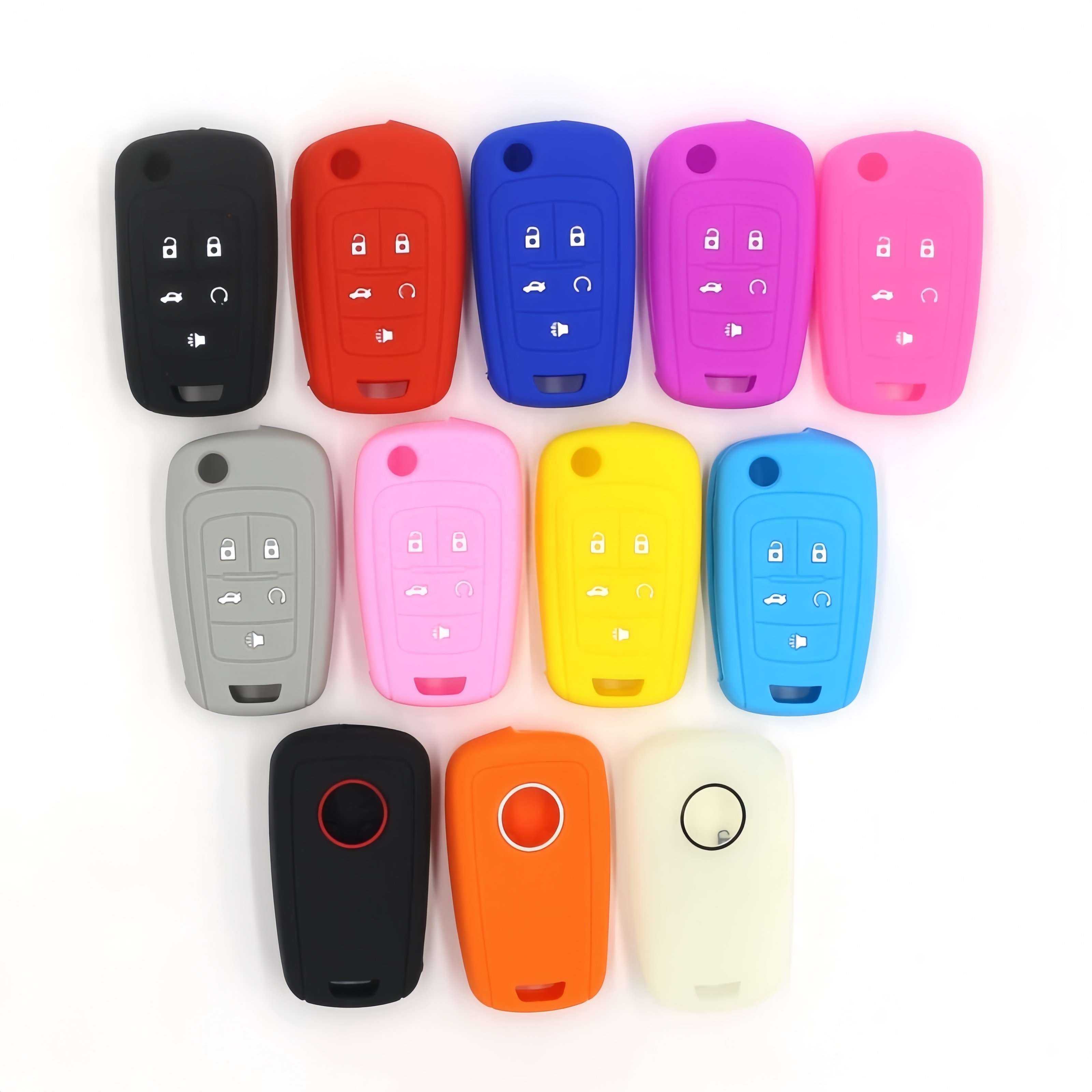 Silicone Car Key Cover For Colorful Key Fob Silicone Holder Replacement Case
