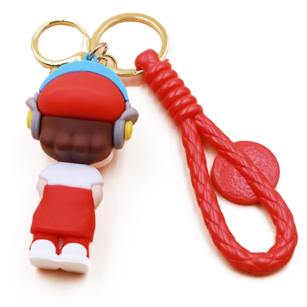 Wholesale 2024 New Style Custom 3D PVC Cute Cartoon Anime Toys kids Rubber key chains Plastic key chains