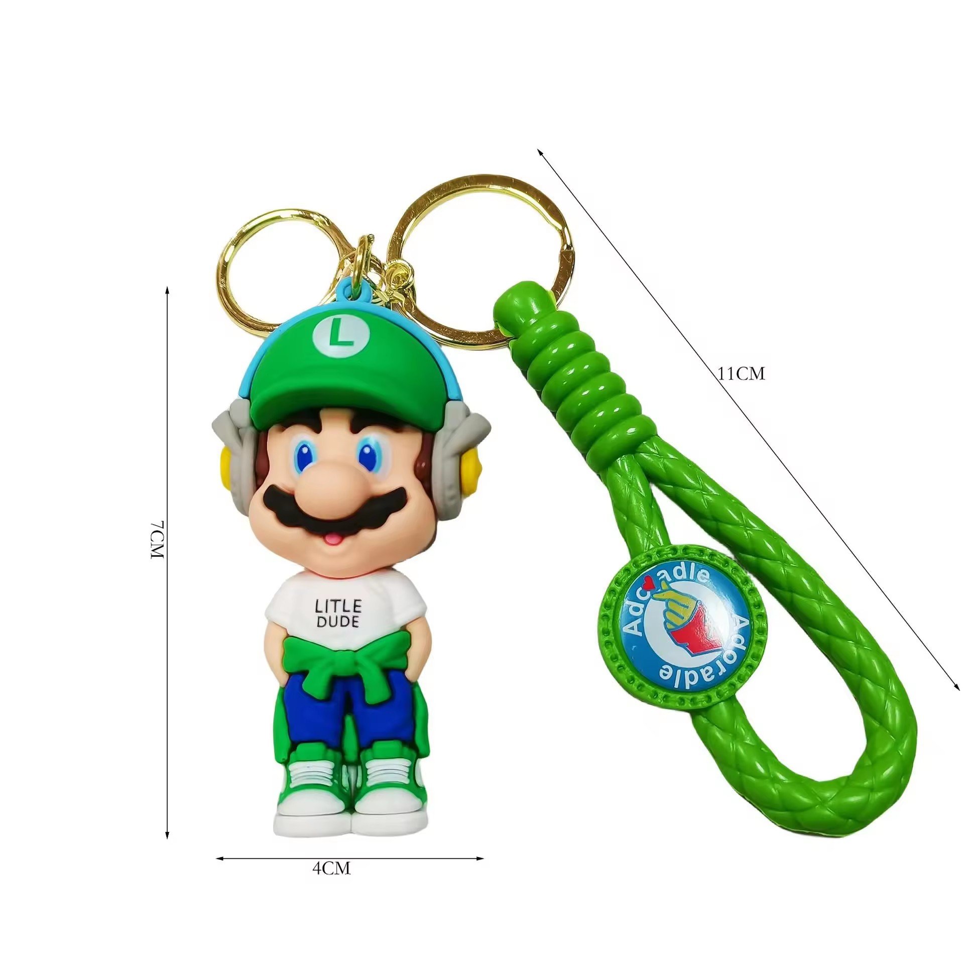 Wholesale 2024 New Style Custom 3D PVC Cute Cartoon Anime Toys kids Rubber key chains Plastic key chains