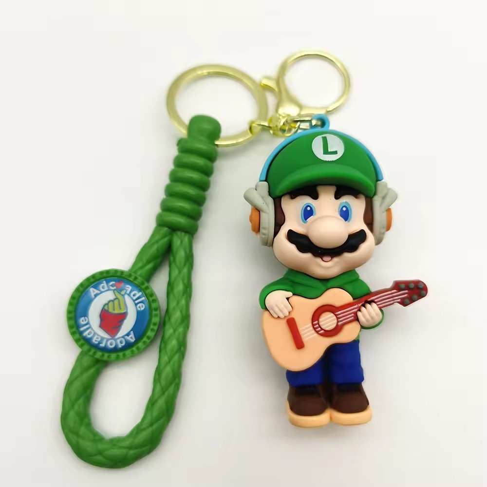 Wholesale 2024 New Style Custom 3D PVC Cute Cartoon Anime Toys kids Rubber key chains Plastic key chains