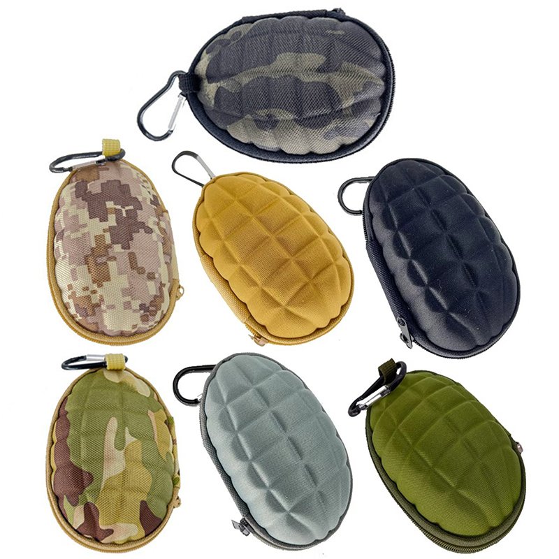 Grenade Key Bag Large Capacity Mini Small Wallet Coin Purse Professional Keychain Money Change Keys Earphone Case Pouch Holder