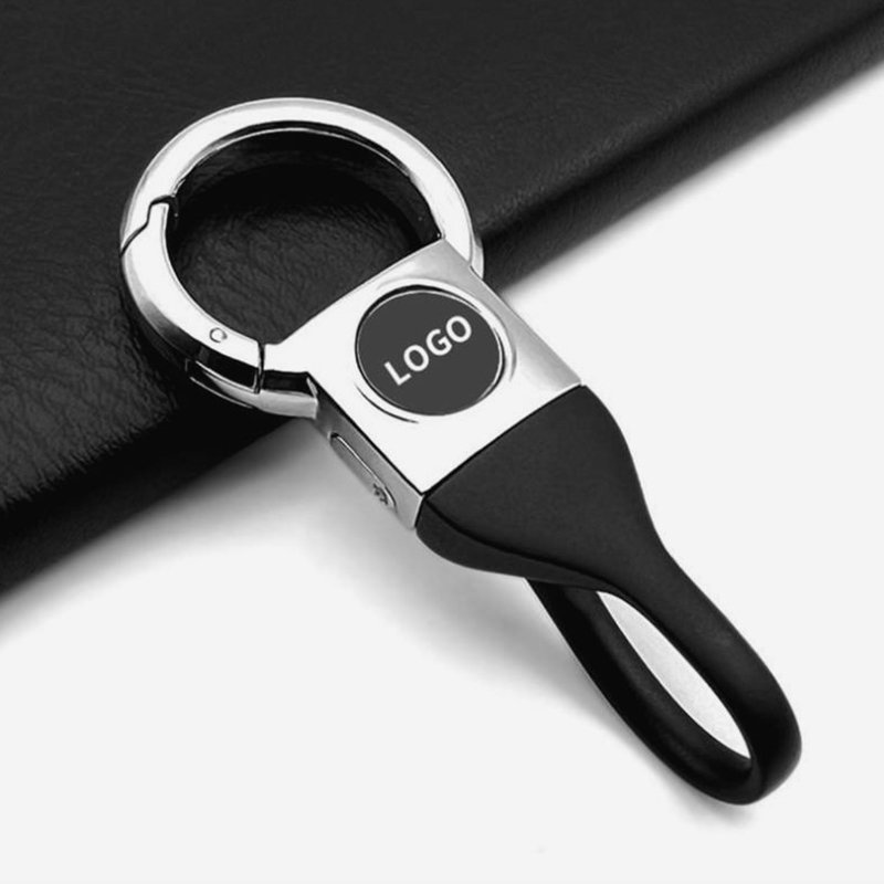 Custom Logo Metal Alloy Car Key Ring Key Chain Car Keychain Tool-free Installation Car Key Accessories