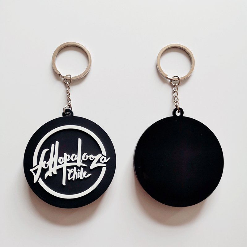 Promotional 2D 3D Soft PVC Letter Key ring Customized Your Own Logo Rubber Keyring Personalized Custom Accessories KeyChain