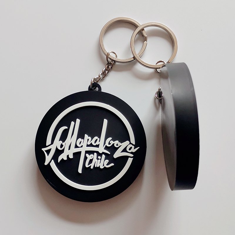 Promotional 2D 3D Soft PVC Letter Key ring Customized Your Own Logo Rubber Keyring Personalized Custom Accessories KeyChain
