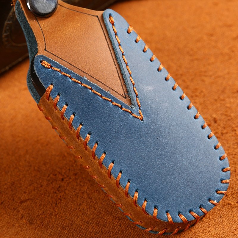 Genuine Leather Car Key Case for jeep renegade wrangler jk accessories 2010-2022 Car Key Cover