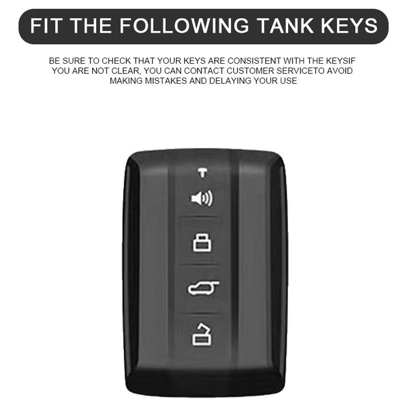 Suitable for tank car key cover 300 400 500 automobile remote key cover protector shell automobile key fob case