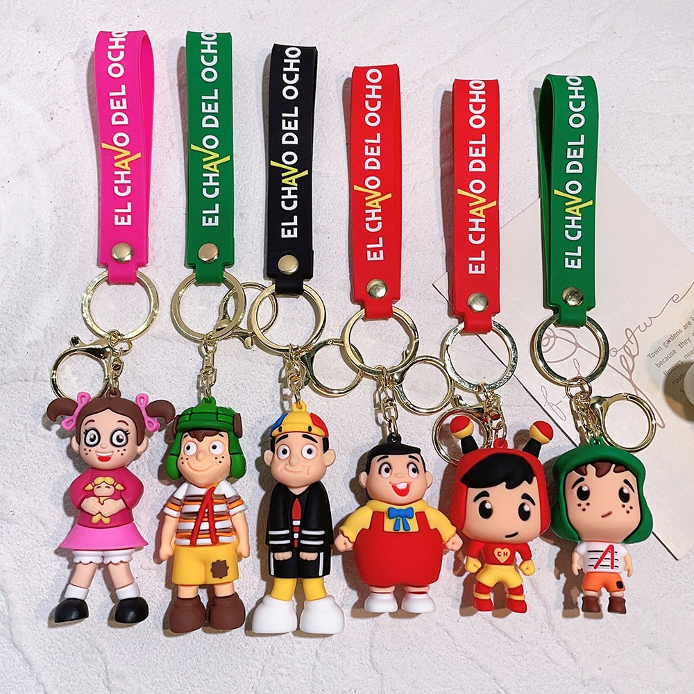 Kawaii Anime Sanrioed Creative Cartoon Couple Bag Keychain Pendant Accessories Toy Lovely Doll Keyring Birthday Gift